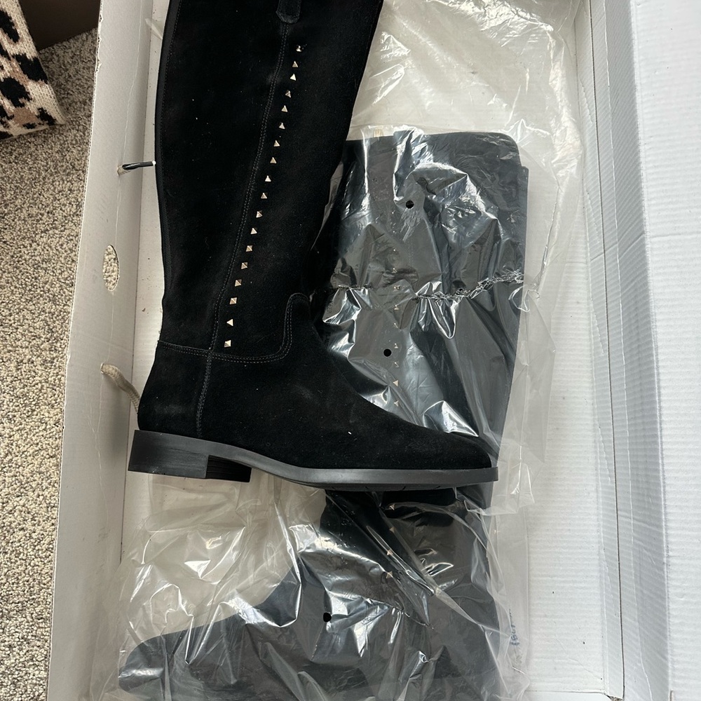 Marc Fisher Black Over the Knee Boots